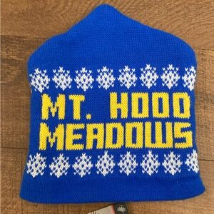 Mt. Hood Meadows Vintage Ski Beanie Sno Blasters NEW w/ Tags